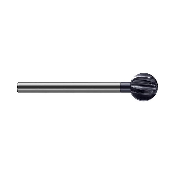 0.3125 in. 5/16 Cutter dia x 300Deg Carbide Reduce Shank Undercut End Mill, 6 Flutes, AlTiN Coated